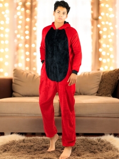 Pijama Mameluco Adultos Y Niño Tela Polar Fleece de Invierno Pijamas Familiares - MALABIS