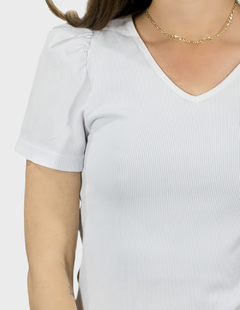 Blusas Mujer Stretch Casual Blusa Negra Crop Top Cuello V en internet