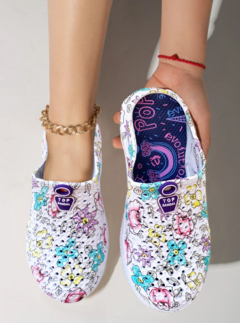 SANDALIA DE MUJER DE PLATAFORMA EVA CON ESTAMPADO