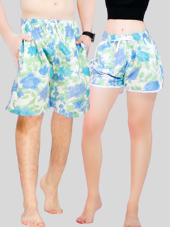 Set Shorts En Pareja De Trajes De Baño Hombre y Mujer 2 piezas