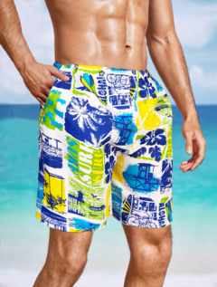 Short Hombre Ipermeable Traje De Baño Forro Interior Bolsas