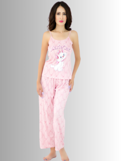 Imagen de Pijama De 3 Piezas Mujer Pantalon Short Y Blusa A Juego