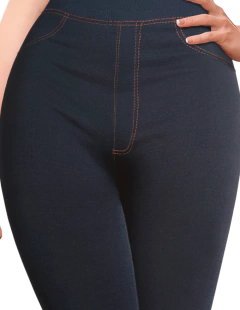 Imagen de Legging Mujer Mezclilla Grueso Mallones Leggins Mayon Mallas