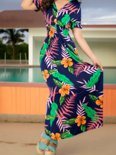 Vestido de Mujer Largo Stretch Casual Primavera Verano Playa Alberca en internet