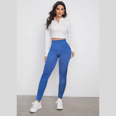 Set 2 Mallones Mujer Mezclilla Stretch Leggins Mayon Mallas Negro y Azul en internet