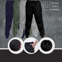 Jogger Pants Hombre De Felpa Gym Pans Pantalones Cargo Bolsa - MALABIS