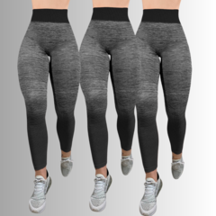 Set 3 Mallones Mujer Leggings Stretch Leggins Mayon Mallas