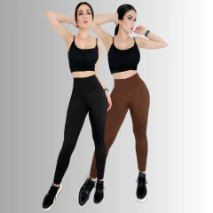 Packs de 2 Legins Deportivo Mujer Legging Gym Mallas Deportiva Mallones