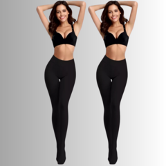 Set 2 Mallones Térmicos Mujer Stretch Leggins Mayon Mallas