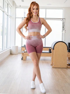 Conjunto de Mujer Deportivo/Casual 2 PIEZAS Short y Blusa Stretch, Comodidad y Estilo en internet