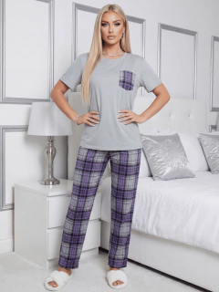 Pijama Mujer 2 Piezas | Set de Descanso con Playera y Pantalón Estampado | Cómoda y Suave en internet