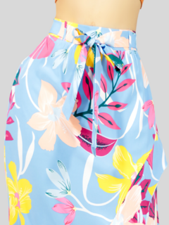 Falda Corte De Sirena Con Volantes, Elegante o Casual Falda Lápiz De Cintura Alta - MALABIS