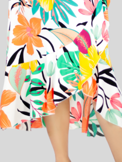 Falda Corte De Sirena Con Volantes, Elegante o Casual Falda Lápiz De Cintura Alta - MALABIS