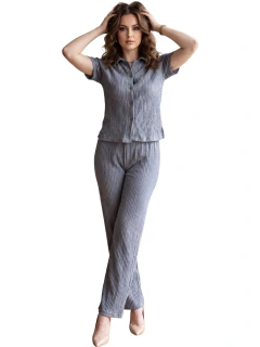 Conjunto Casual para Dama de 2 Piezas | Blusa Texturizada y Pantalón - tienda en línea