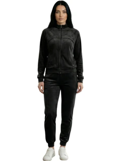 Conjunto Deportivo de Terciopelo para Mujer – Chamarra con Cierre y Jogger - tienda en línea