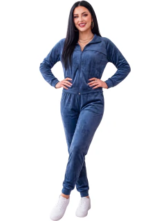 Conjunto Deportivo de Terciopelo para Mujer – Chamarra con Cierre y Jogger