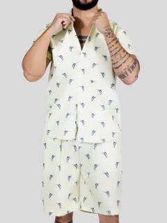 Conjunto Hombre Verano Camisa y Short a Juego Alberca Playa y Calor - MALABIS