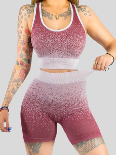 Conjunto de Mujer Deportivo/Casual 2 PIEZAS Short y Blusa Stretch, Comodidad y Estilo - comprar en línea