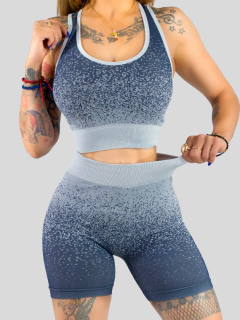 Imagen de Conjunto de Mujer Deportivo/Casual 2 PIEZAS Short y Blusa Stretch, Comodidad y Estilo