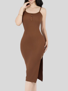 Vestido De Mujer Midi Casual Stretch Para Diario Y Salida - MALABIS