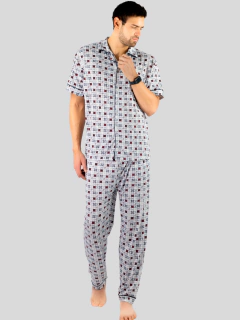 Pijama de Hombre de 2 Piezas en conjunto de Pantalón y Camisa - comprar en línea