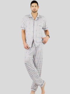 Pijama de Hombre de 2 Piezas en conjunto de Pantalón y Camisa - tienda en línea