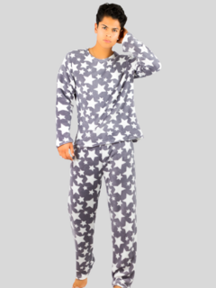 Pijama De Hombre Afelpada de Pantalón y Sudadera Tela Polar Fleece Suave y Ligera - tienda en línea