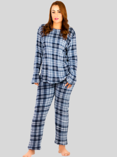 Pijama Afelpada para Mujer Polar Pantalón Sudadera Tallas Extras - tienda en línea