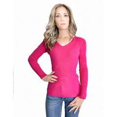 Imagen de Sueter De Mujer Cuello V Sueteres De Punto Dama Sweaters