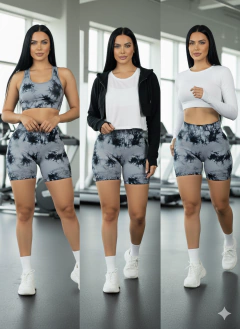 Set 2 Shorts Deportivo Mujer Casual Stretch Texturizado Push Up Biker, Running, Gym y Entrenamiento Shores en internet