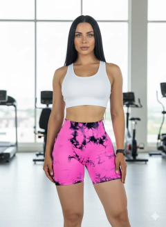 Imagen de Set 2 Shorts Deportivo Mujer Casual Stretch Texturizado Push Up Biker, Running, Gym y Entrenamiento Shores