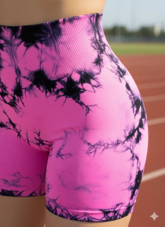 Set 2 Shorts Deportivo Mujer Casual Stretch Texturizado Push Up Biker, Running, Gym y Entrenamiento Shores - MALABIS