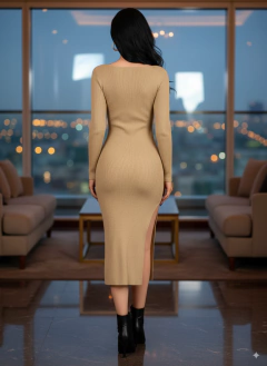 Vestido Mujer Manga Larga Stretch Ajustado Elegante o casual - comprar en línea