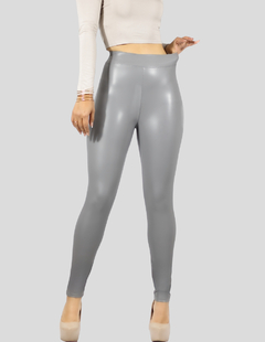 Leggins Moda Elegante Casual Mujer Mallones Cuero Vinipiel - MALABIS