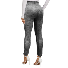 Imagen de Jeggins Mujer Legging Pantalón A Cuadro Mallones Mayon Malla