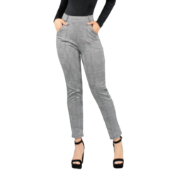 Jeggins Mujer Legging Pantalón A Cuadro Mallones Mayon Malla