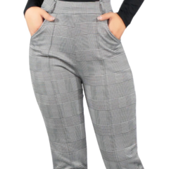 Jeggins Mujer Legging Pantalón A Cuadro Mallones Mayon Malla - MALABIS