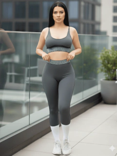 Conjunto Mujer 2 Piezas Legging y Top A Juego Deportivo o Casual - MALABIS