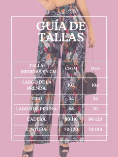 Pantalón Amplio de Mujer Wide Legs de Cintura Alta Estampados - comprar en línea