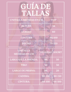 CONJUNTO DEPORTIVO DE MUJER DE 3 PIEZAS SHORT LEGGING Y TOP DE ESTAMPADOS - MALABIS