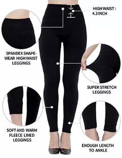 Imagen de Set 4 Mallones Mujer Térmico Stretch Leggins Mayon Mallas