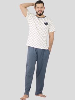 Imagen de Pijama de Hombre, 2 Piezas de Pantalón y Playera