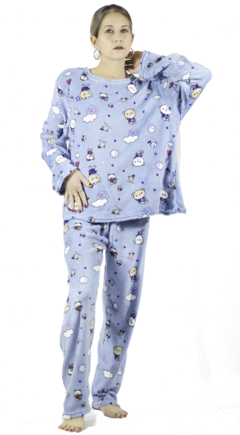 Imagen de Pijama Afelpada Mujer Polar Pantalón Sudadera Ropa Invierno
