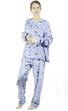 Pijama Afelpada Mujer Polar Pantalón Sudadera Ropa Invierno