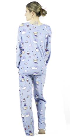 Pijama Afelpada Mujer Polar Pantalón Sudadera Ropa Invierno - comprar en línea