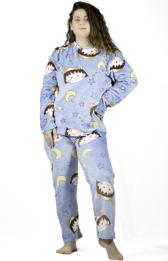 Pijama Afelpada Mujer Polar Pantalón Sudadera Tallas Extras