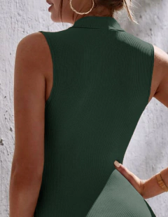Set de 2 Blusas Cuello Halter de Tela Canalé Texturizada Stretch - tienda en línea