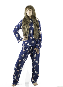 Pijama Afelpada Mujer Polar Pantalón Sudadera Ropa Invierno en internet