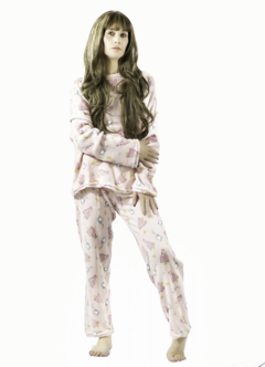 Imagen de Pijama Afelpada Mujer Polar Pantalón Sudadera Ropa Invierno