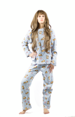 Pijama Afelpada Mujer Polar Pantalón Sudadera Ropa Invierno - comprar en línea